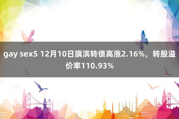 gay sex5 12月10日旗滨转债高涨2.16%，转股溢价率110.93%