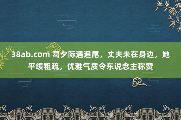 38ab.com 葛夕际遇追尾,丈夫未在身边,她平缓粗疏,优雅气质令东说念主称赞