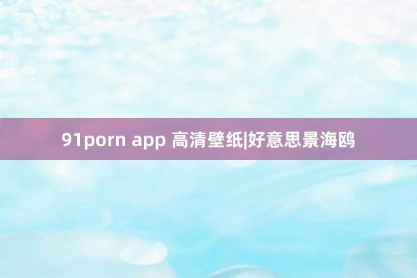 91porn app 高清壁纸|好意思景海鸥