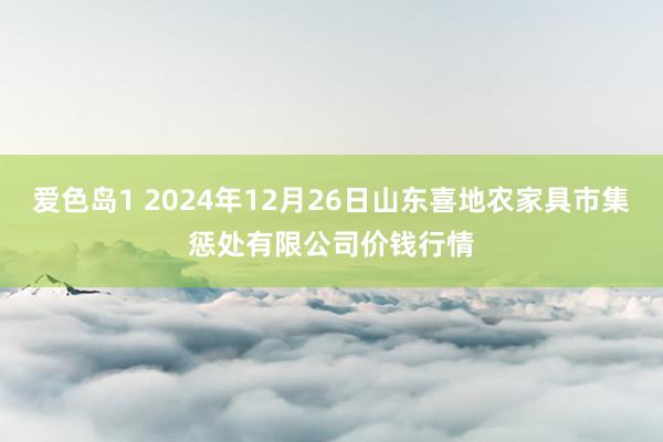 爱色岛1 2024年12月26日山东喜地农家具市集惩处有限公司价钱行情