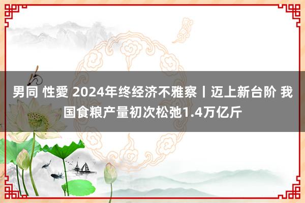男同 性愛 2024年终经济不雅察丨迈上新台阶 我国食粮产量初次松弛1.4万亿斤