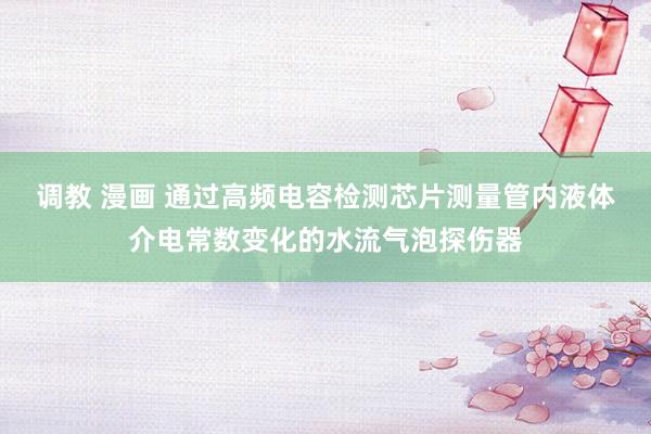调教 漫画 通过高频电容检测芯片测量管内液体介电常数变化的水流气泡探伤器