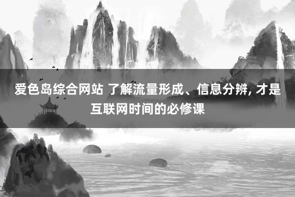 爱色岛综合网站 了解流量形成、信息分辨， 才是互联网时间的必修课