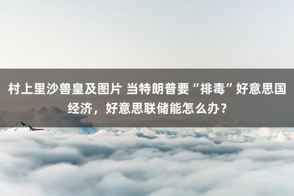 村上里沙兽皇及图片 当特朗普要“排毒”好意思国经济，好意思联储能怎么办？
