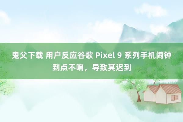 鬼父下载 用户反应谷歌 Pixel 9 系列手机闹钟到点不响，导致其迟到