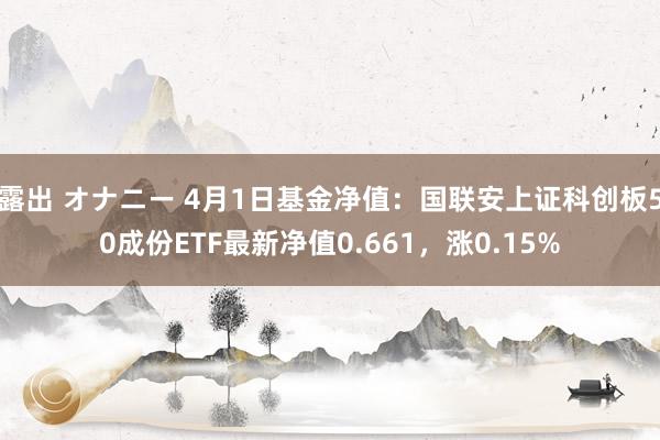露出 オナニー 4月1日基金净值：国联安上证科创板50成份ETF最新净值0.661，涨0.15%