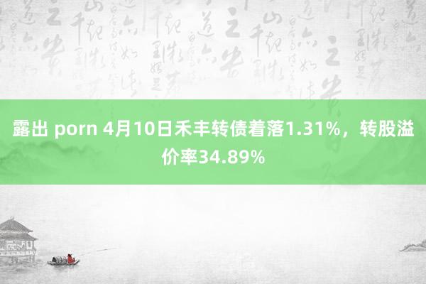 露出 porn 4月10日禾丰转债着落1.31%，转股溢价率34.89%