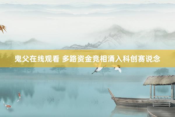 鬼父在线观看 多路资金竞相涌入科创赛说念
