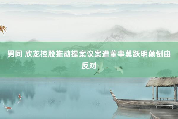 男同 欣龙控股推动提案议案遭董事莫跃明颠倒由反对