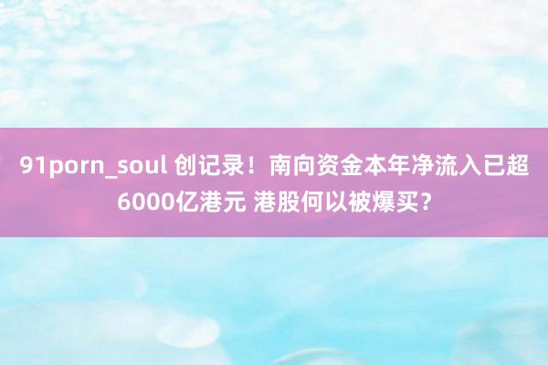 91porn_soul 创记录！南向资金本年净流入已超6000亿港元 港股何以被爆买？