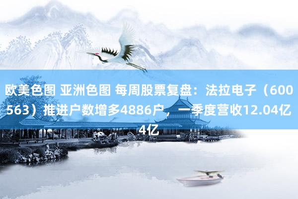欧美色图 亚洲色图 每周股票复盘：法拉电子（600563）推进户数增多4886户，一季度营收12.04亿